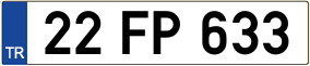 Truck License Plate